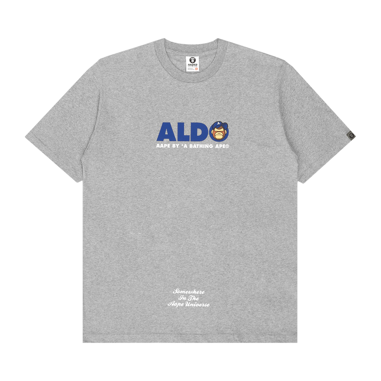 AAPE r Aldo Graphic Tee "Grey/Heather"