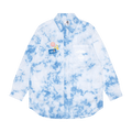 AAPE Moonface Relaxed Tie-Dye Shirt "Blue"