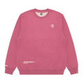 AAPE Now Moonface Logo Sweatshirt "Pink/Heather"