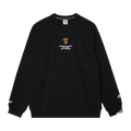 AAPE Moonface Printed Sweatshirt "Black"