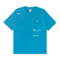 AAPE Moonface Chest Pocket Tee "Blue/Yellow"