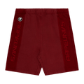 AAPE Moonface Embroide Sweat Shorts "Red"