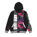 AAPE Moonface Camo Hooded Varsity Jacket "Black"