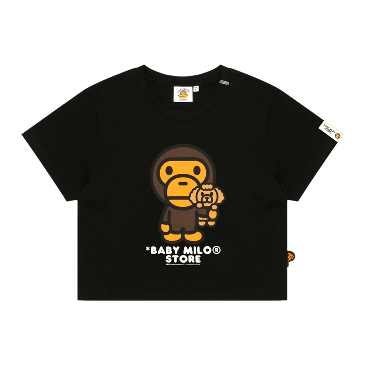 Baby Milo Store Milo Cropped Tee "Black"