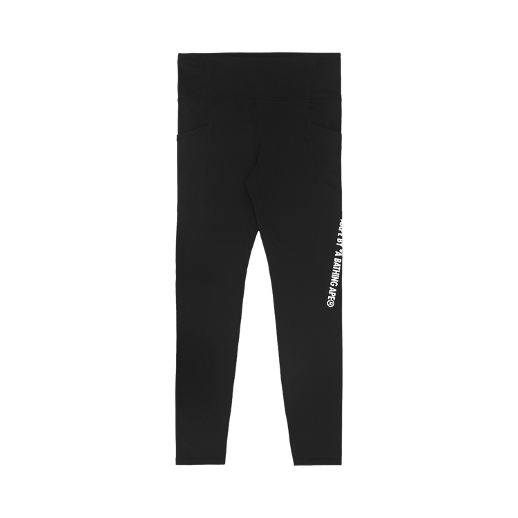 AAPE Moonface Printed Leggings "Black"