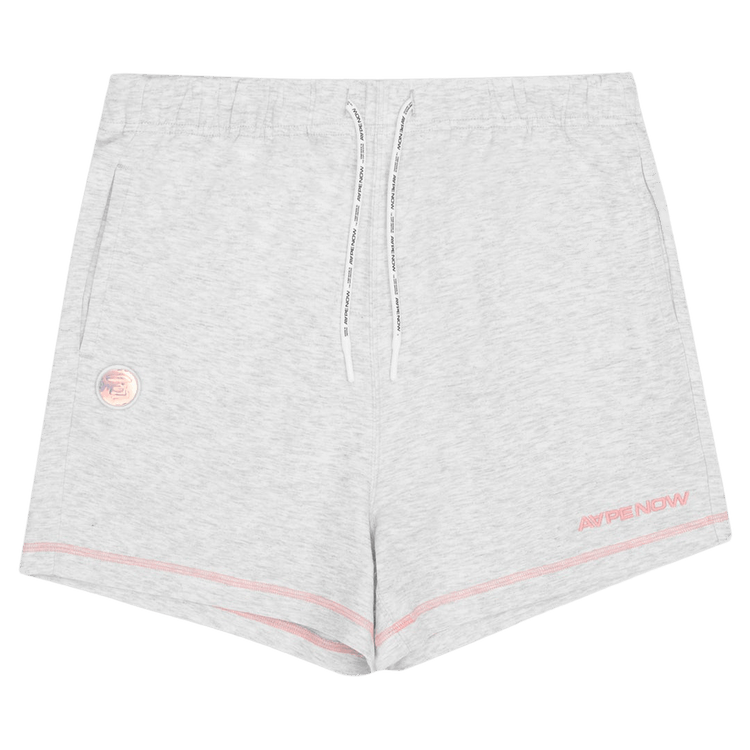 AAPE Moonface Drawstring Shorts "White/Heather"