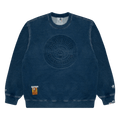 AAPE Moonface Washed Fleece Sweatshirt "Blue"
