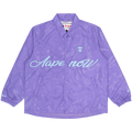 AAPE Moonface Embroidered Coach Jacket "Purple/Multi"