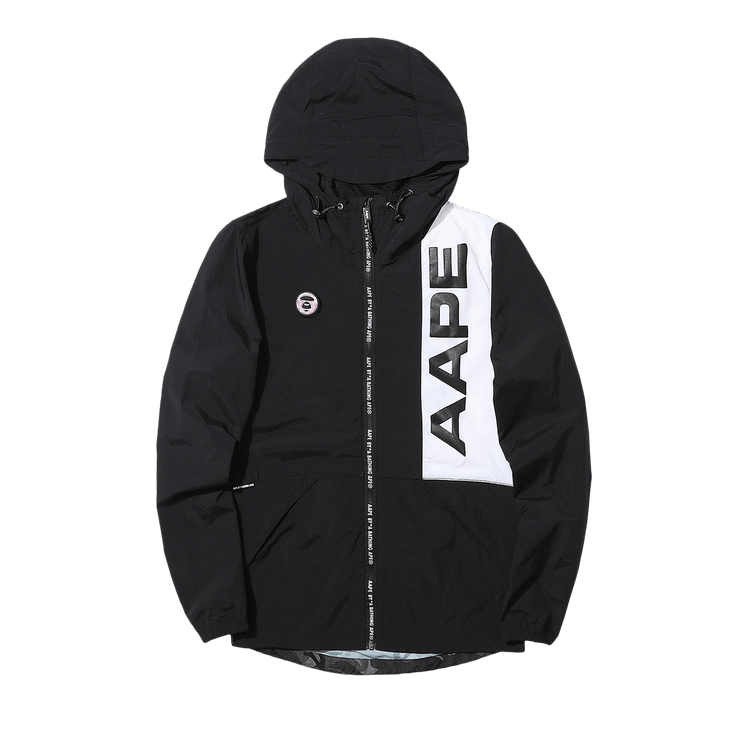AAPE Panelled Windbreaker "Black"