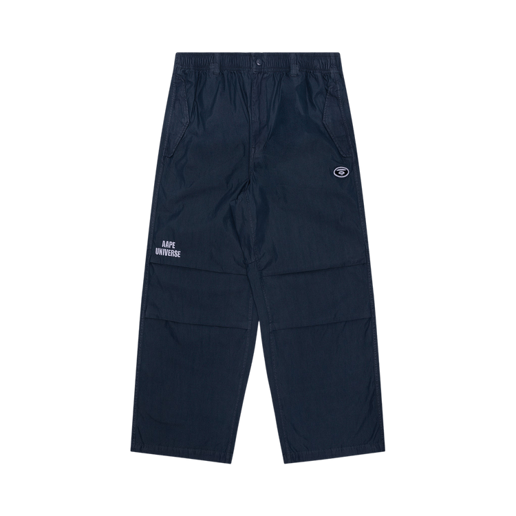 AAPE Moonface Embroidered Track Pants "Navy/Light"