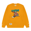 AAPE r Crew Neck Sweatshirt "Yellow/Dark"