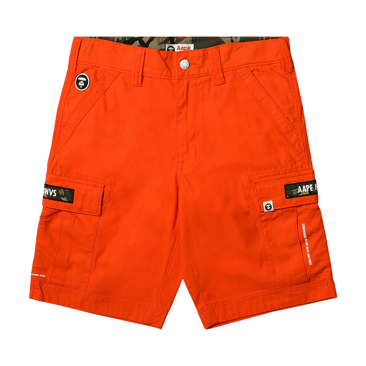 AAPE Logo Pocket Shorts "Orange"