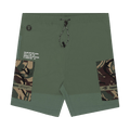 AAPE Moonface Printed Sweat Shorts "Khaki"