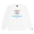 AAPE Moonface Gradient Graphic Sweatshirt "White"