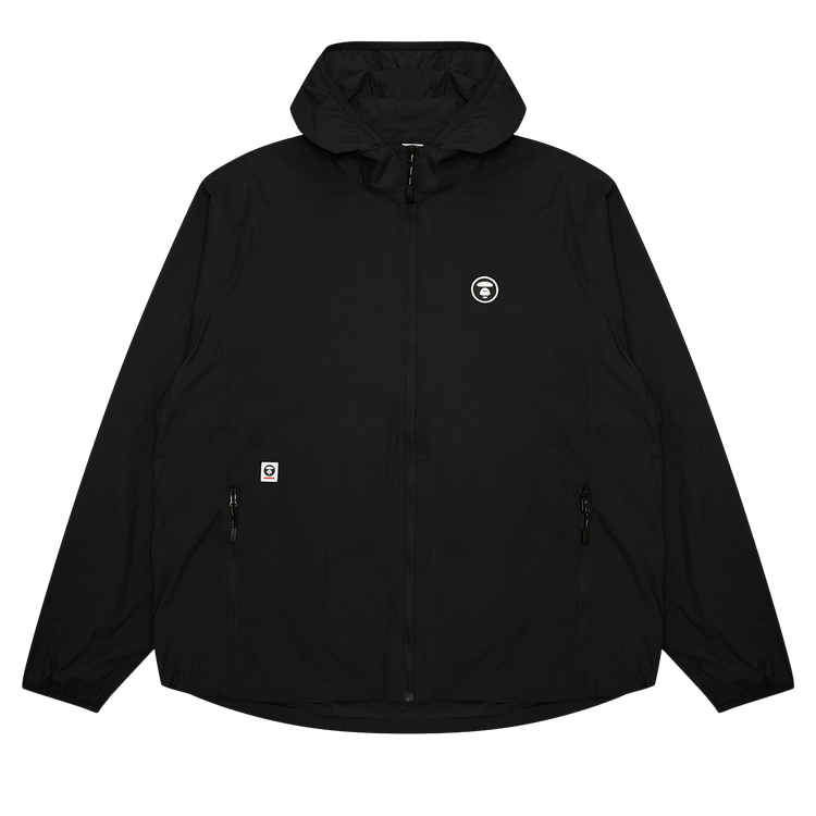 AAPE Now Moonface Logo Windbreaker Jacket "Black"