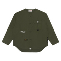 AAPE Collarless Logo Shirt "Khaki"