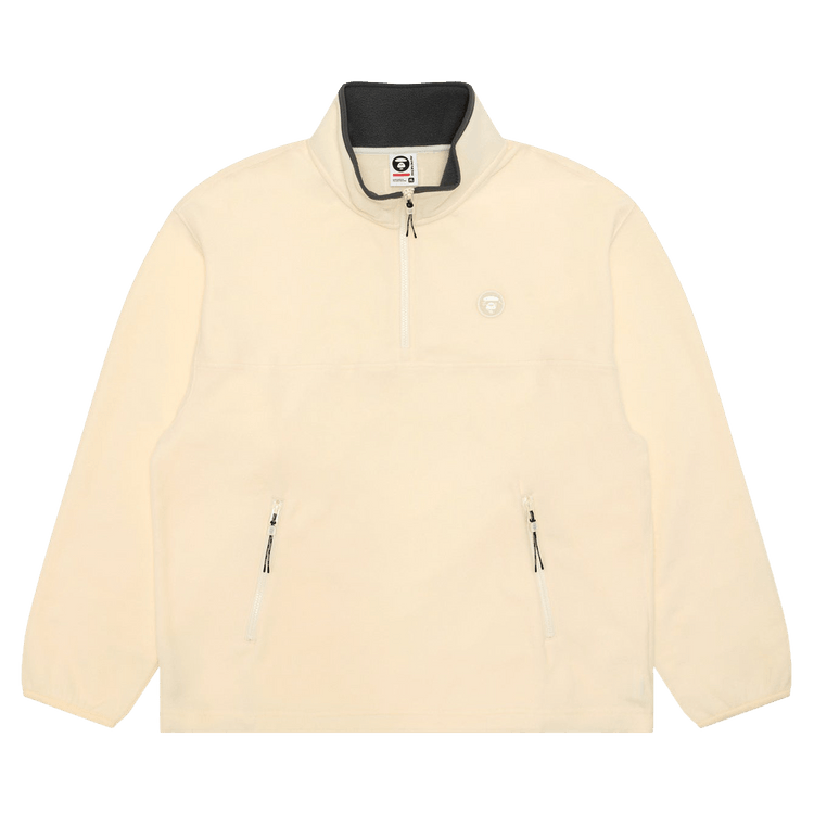 AAPE Now Moonface Half-Zip Sweater "Ivory"