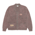 AAPE Moonface Button Down Cardigan "Pink/Grey"