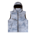 AAPE Moonface Patch Hooded Padded Vest "White/Green"