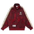 AAPE Moonface Embroidered Track Jacket "Burgundy/Multi"