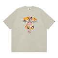 AAPE Moonface Graffiti Printed Tee "White/Heather"