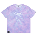 AAPE Moonface Tie-Dye Tee "Purple/Light"