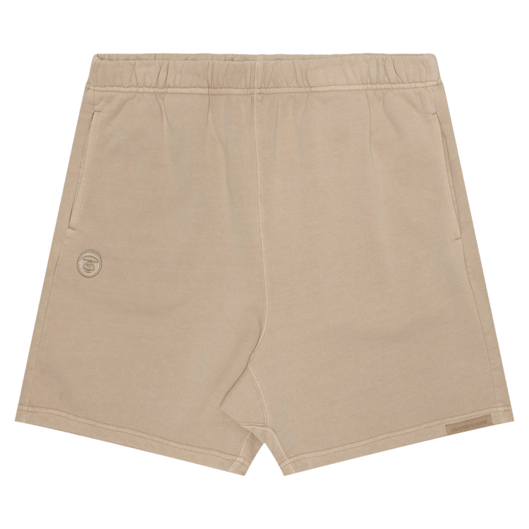 AAPE Moonface Embroidered Sweat Shorts "Beige/Light"