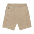 AAPE Moonface Logo Embossed Sweat Shorts "Beige/Red"