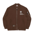 AAPE Moonface Zipped Bomber Jacket "Brown/Dark"