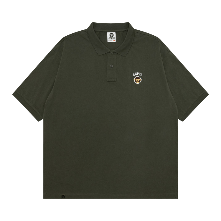 AAPE r Polo Shirt "Khaki/Grey"