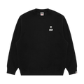 AAPE Now Moonface Crew Neck Sweatshirt "Black"