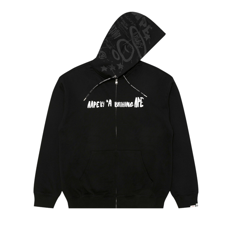 AAPE Hooded Zip Sweatshirt "Black"