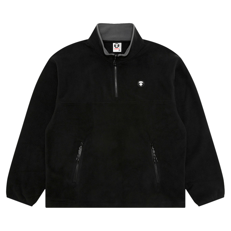 AAPE Now Moonface Half-Zip Sweater "Black"