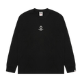 AAPE Now Clover Moonface Long Sleeve Tee "Black"