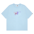 AAPE Moonface Rabbit Embroidered Graphic Tee "Blue/Light"