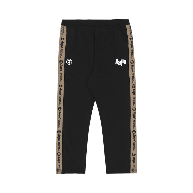 AAPE Moonface Patch Sweat Track Pants "Black"