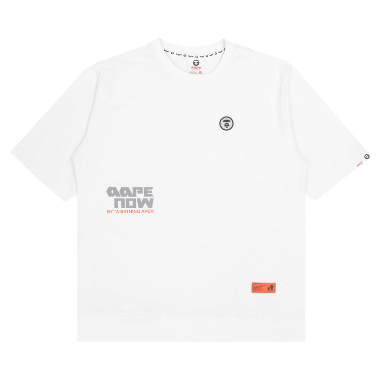 AAPE Moonface Patched Tee "White"