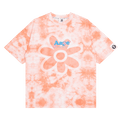AAPE Relaxed Logo Graphic Tie-Dye Tee "Orange"