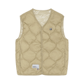 AAPE Moonface Camo Reversible Down Vest "Ivory/Grey"