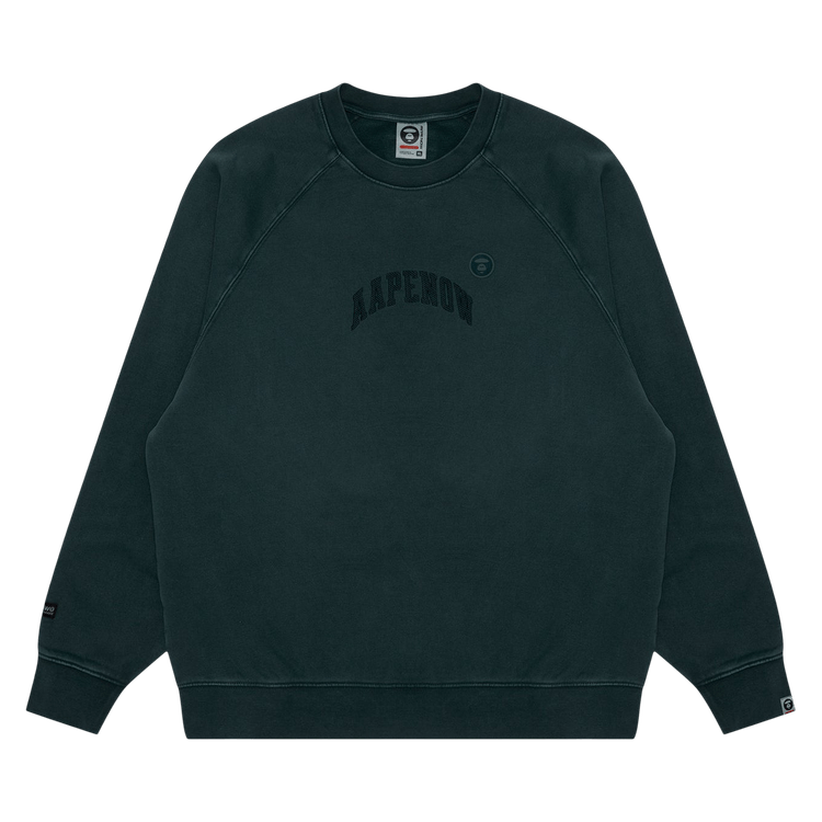 AAPE Now Crew Neck Sweatshirt "Green/Charcoal"