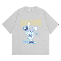 AAPE Moonface Bunny Graphic Tee "Grey/Heather"