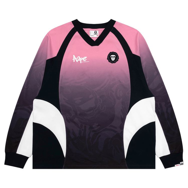 AAPE Sport Long Tee "Navy/Pink"
