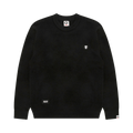 AAPE Now Moonface Crew Neck Sweater "Black"