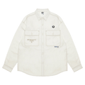 AAPE Moonface Patch Workwear Shirt "Ivory"