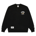 AAPE r Crew Neck Sweatshirt "Black"