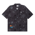 AAPE Moonface Graphic Patterned Short-Sleeve Shirt "Black/Grey"