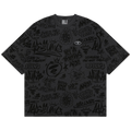 AAPE Moonface Fancy Tee "Grey/Black"