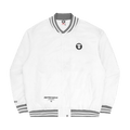 AAPE Moonface Printed Bomber Jacket "White"