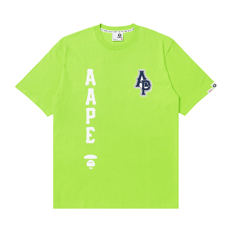 AAPE Moonface Graphic Tee "Green/Beige"