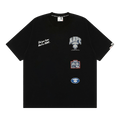 AAPE Moonface Logo Printed Tee "Black"
